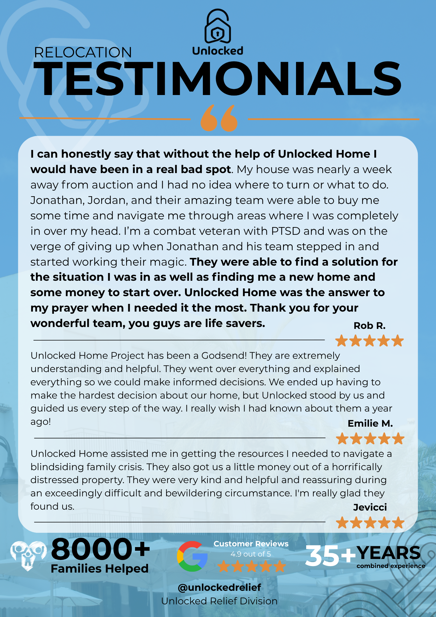 Relocation Testimonial